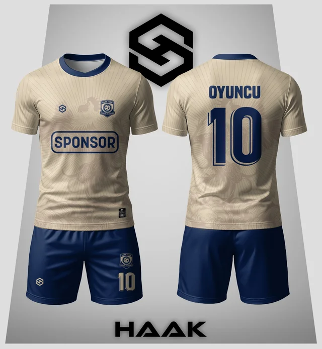 Kumlu Bej Çizgili Forma - HK0035F