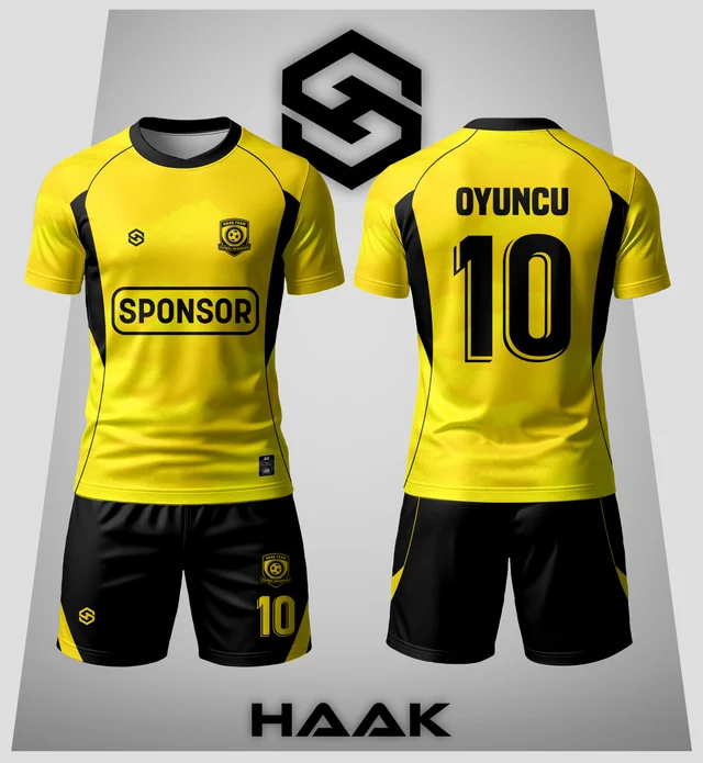 Sarı Siyah Parçalı Forma - HK0002F