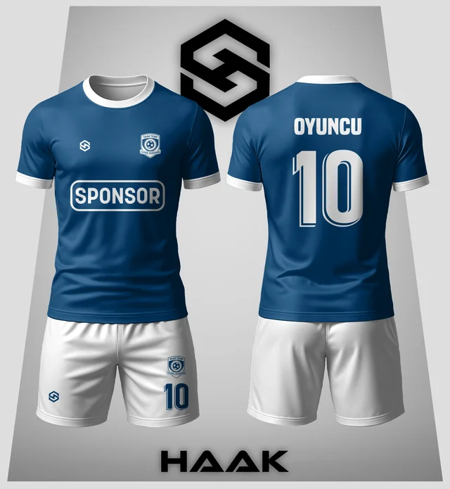 Lacivert Beyaz Çizgili Forma - HK0134F