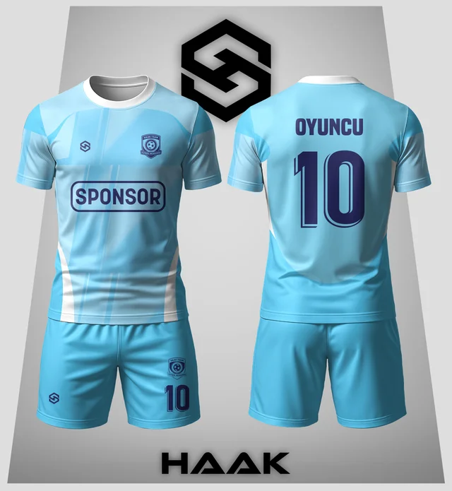 Açık Mavi Tonal Desenli Forma - HK0144F