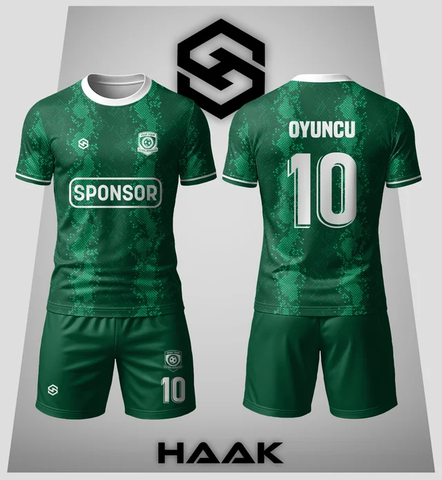 Koyu Yeşil Yılan Desenli Forma - HK0140F