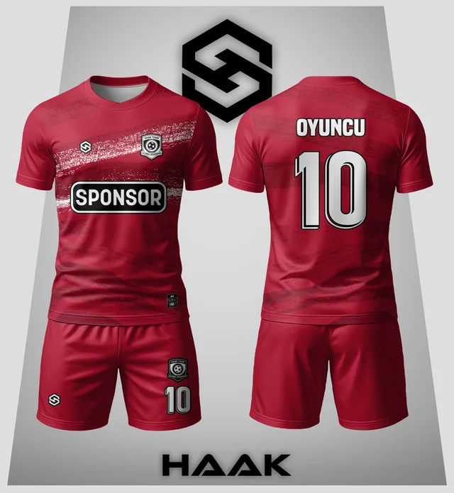 Kızıl Fırça Darbeli Forma - HK0098F