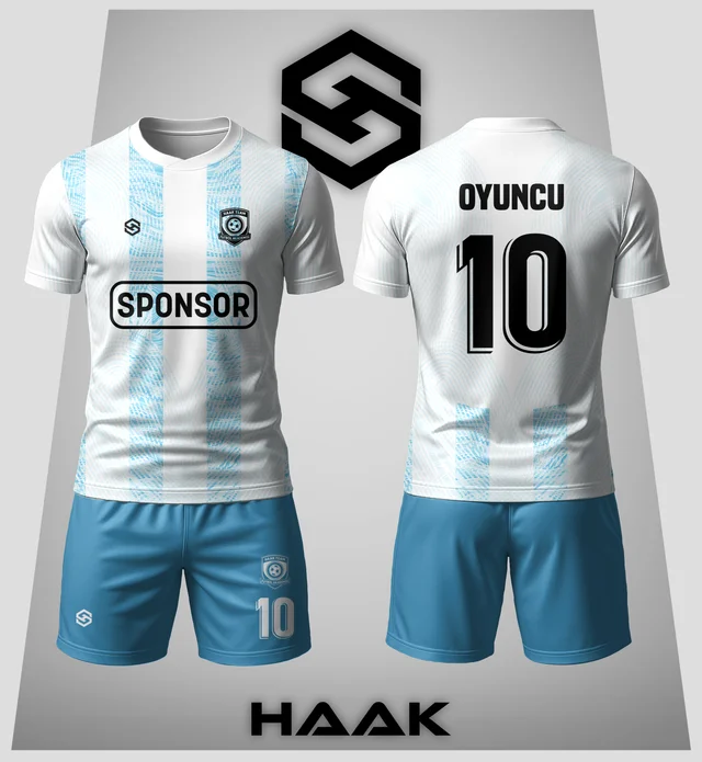 Gök Mavi Çubuklu Forma - HK0119F