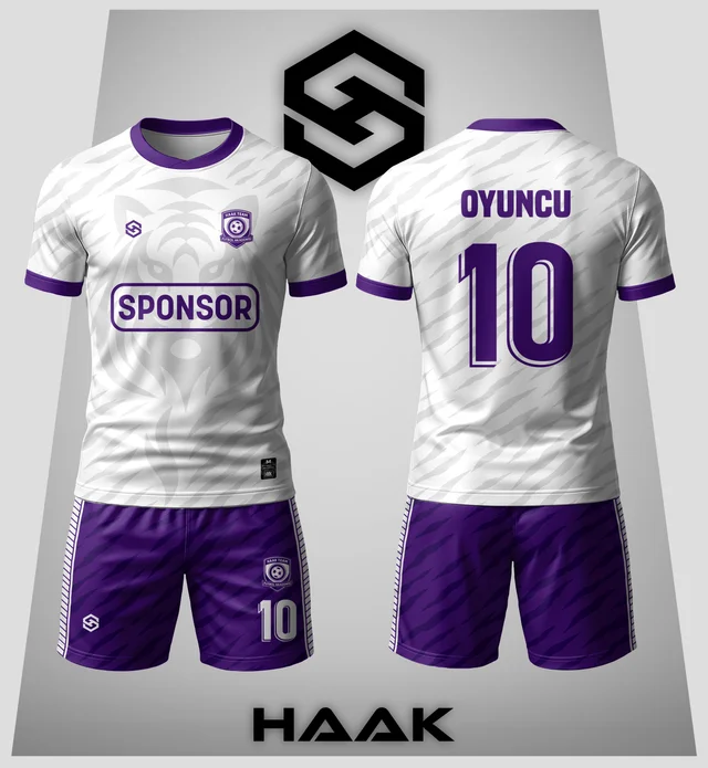 Mor Beyaz Kaplan Desenli Forma - HK0085F