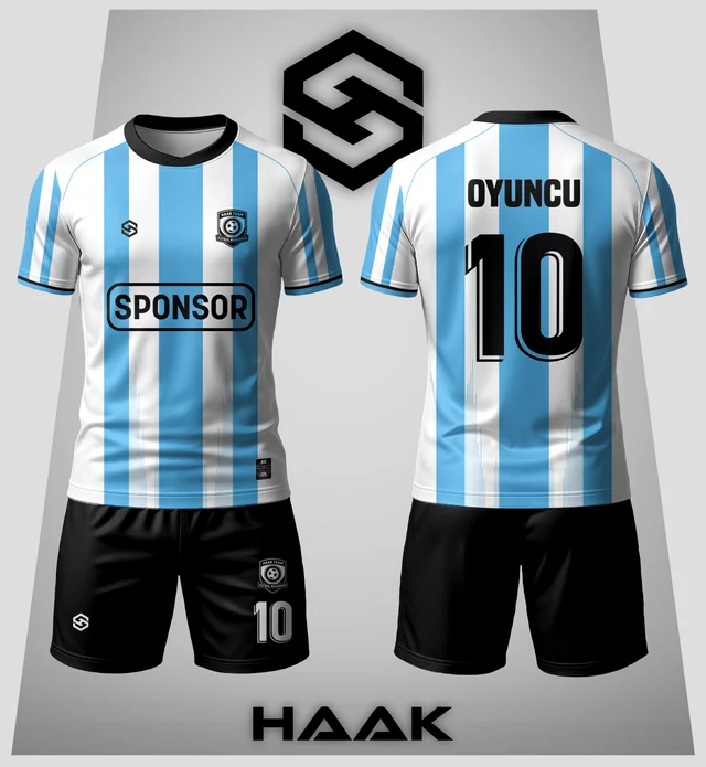 Arjantin Mavi Beyaz Çubuklu Forma - HK0070F