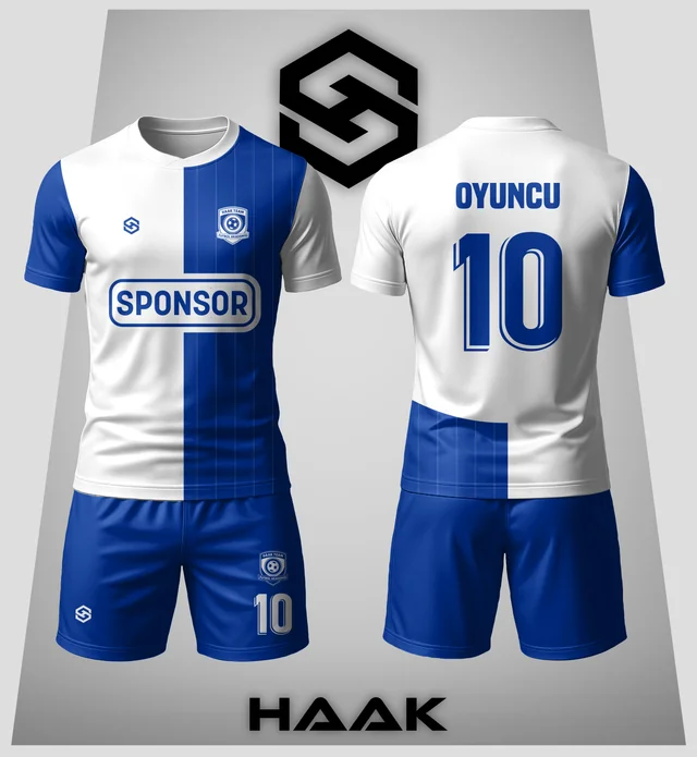 Mavi Beyaz Parçalı Forma - HK0118F
