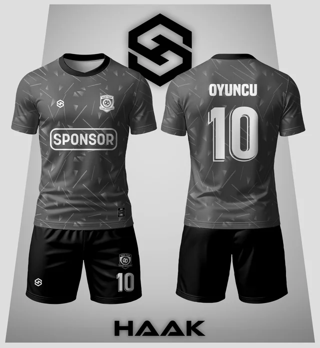 Gri Siyah Desenli Forma - HK0094F
