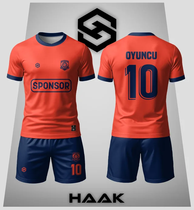 Turuncu Lacivert Düz Forma - HK0019F