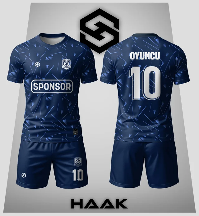 Gece Mavisi Çizgili Forma - HK0093F