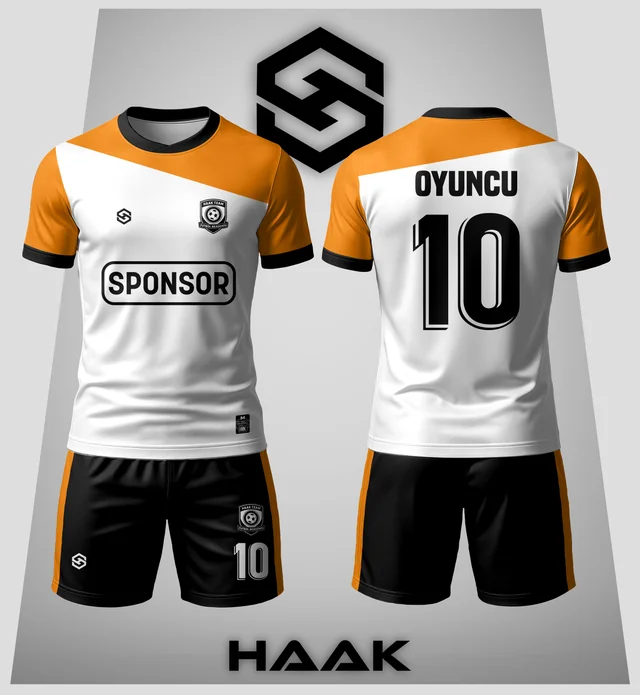 Turuncu Beyaz Parçalı Forma - HK0040F