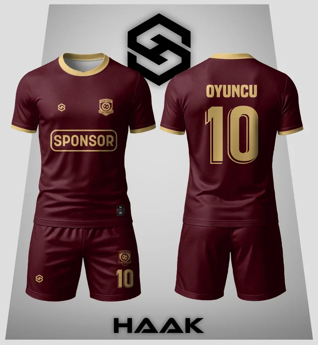 Bordo Altın Sarısı Forma - HK0053F