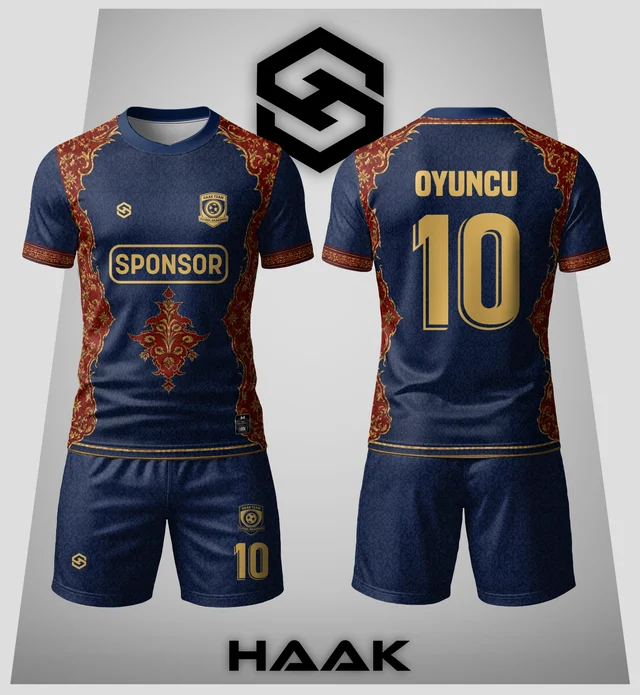 Lacivert Osmanlı Desenli Forma - HK0038F